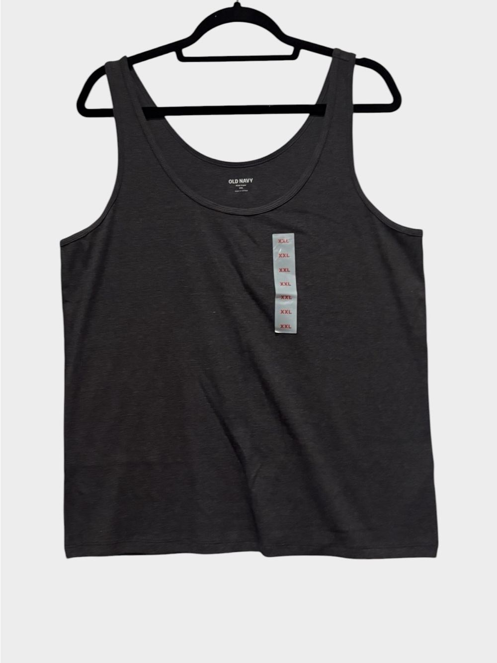 Old Navy - First Layer Ribbed scoop neck Tank top. Size XX. Dark Gray. New
